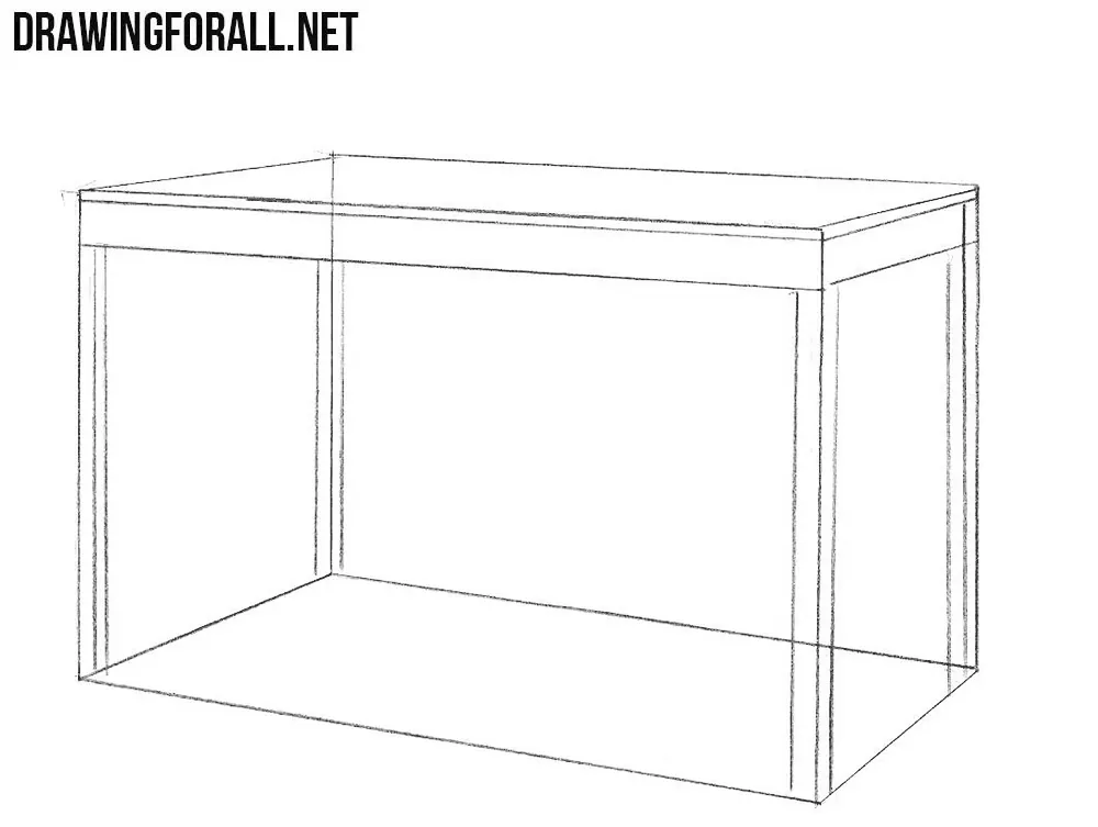 Table Coloring Page  Easy Drawing Guides