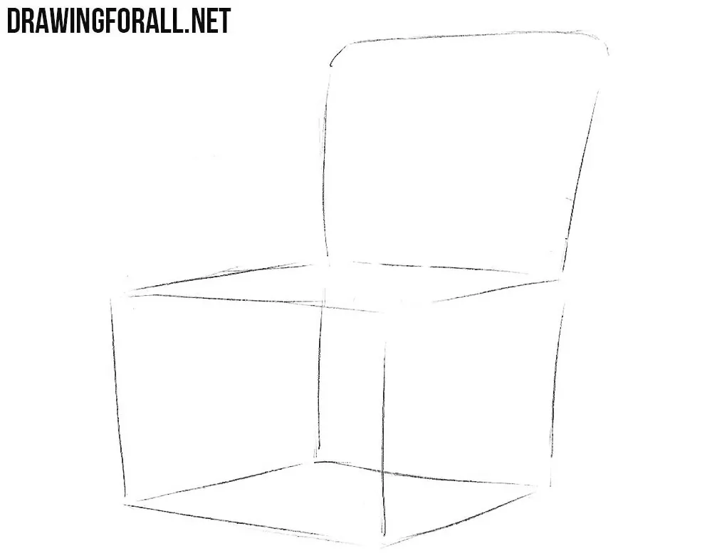 how to draw an armchair step by step