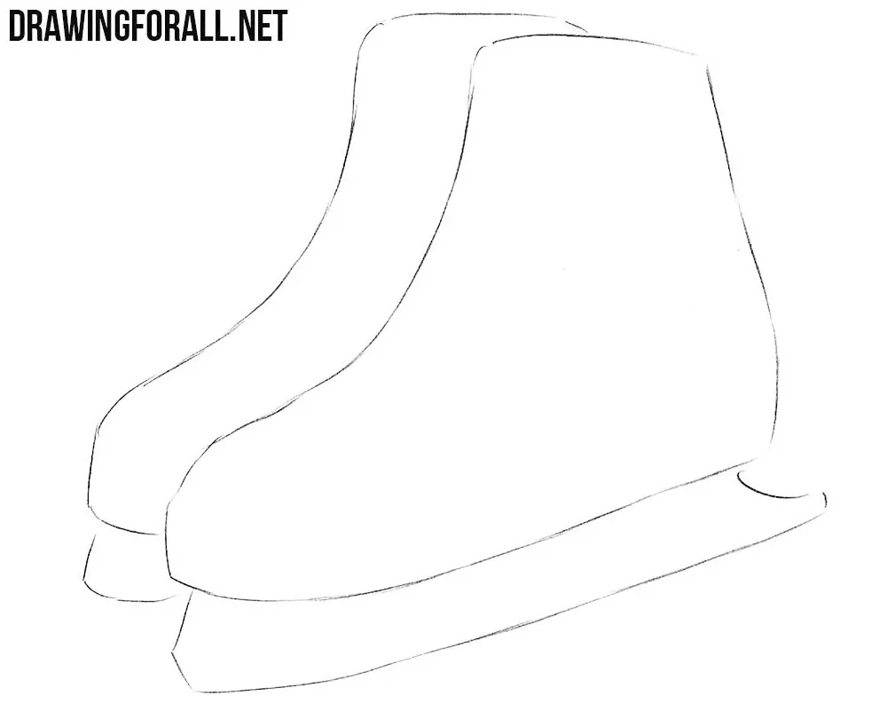 how to sketch ice skates