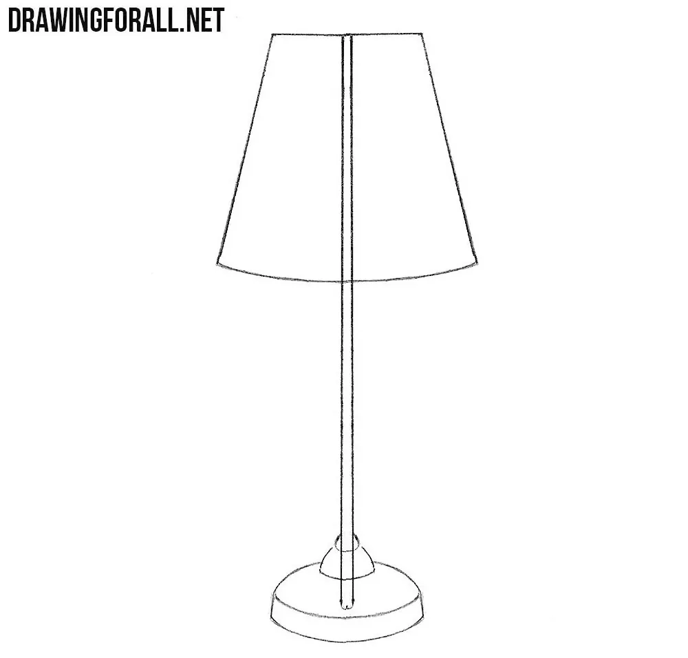 Table Lamp And Books Vector Sketch Black And White Illustration Stock  Illustration - Download Image Now - iStock