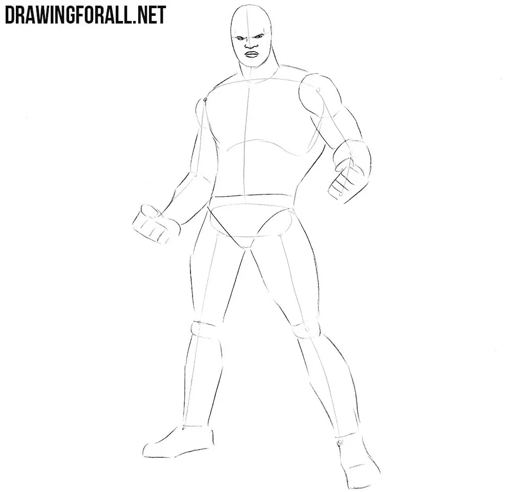 how to draw Luke Cage from marvel