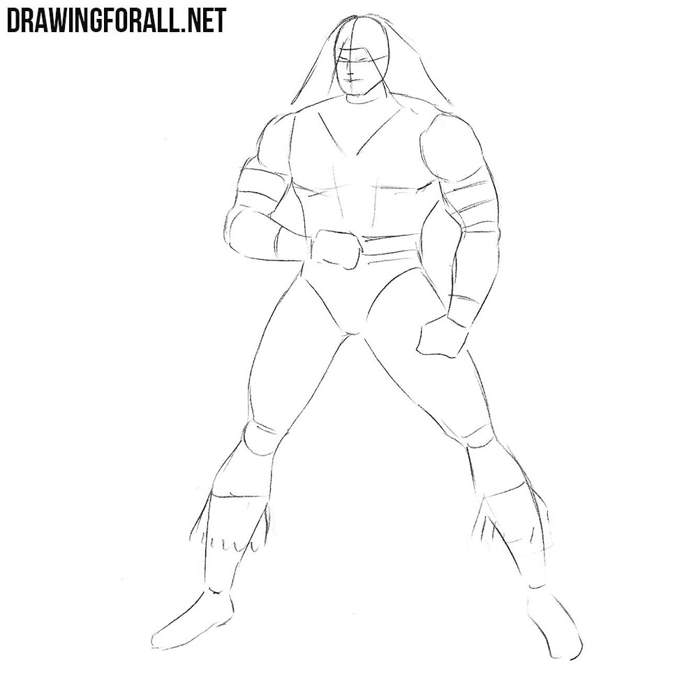 how to draw Warpath from marvel