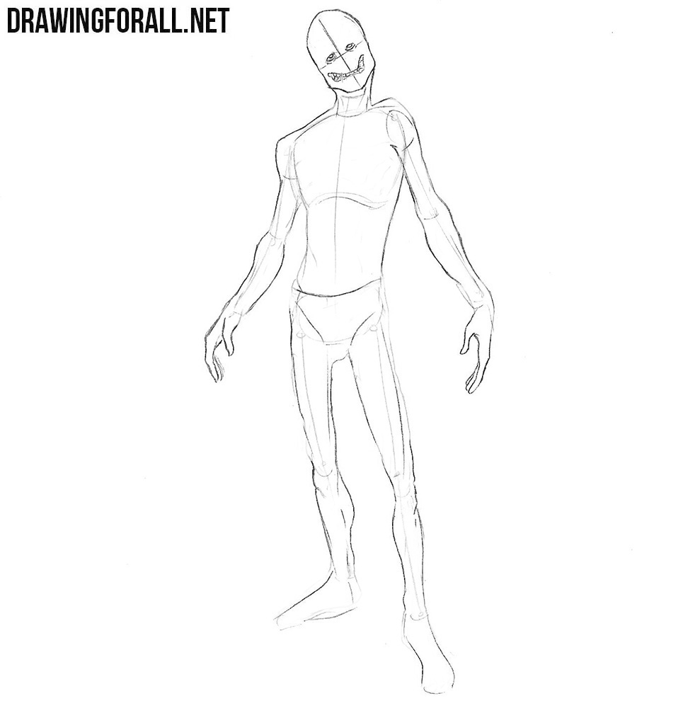 how to draw a ghoul from fallout