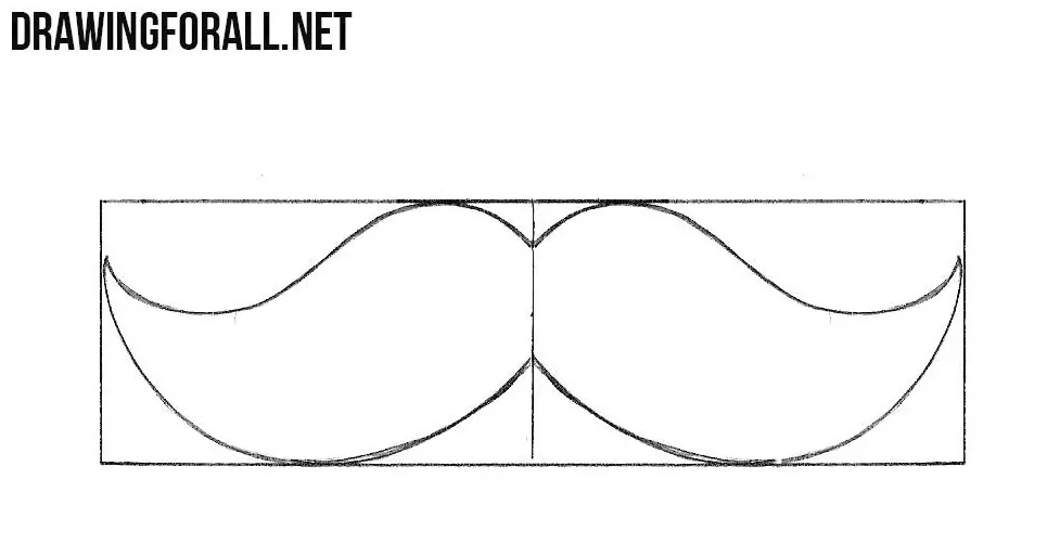 how to draw a mustache for kids