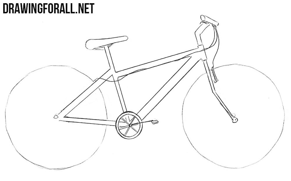 how to draw a sports bike