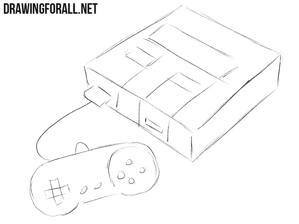 how to sketch a Super Nintendo