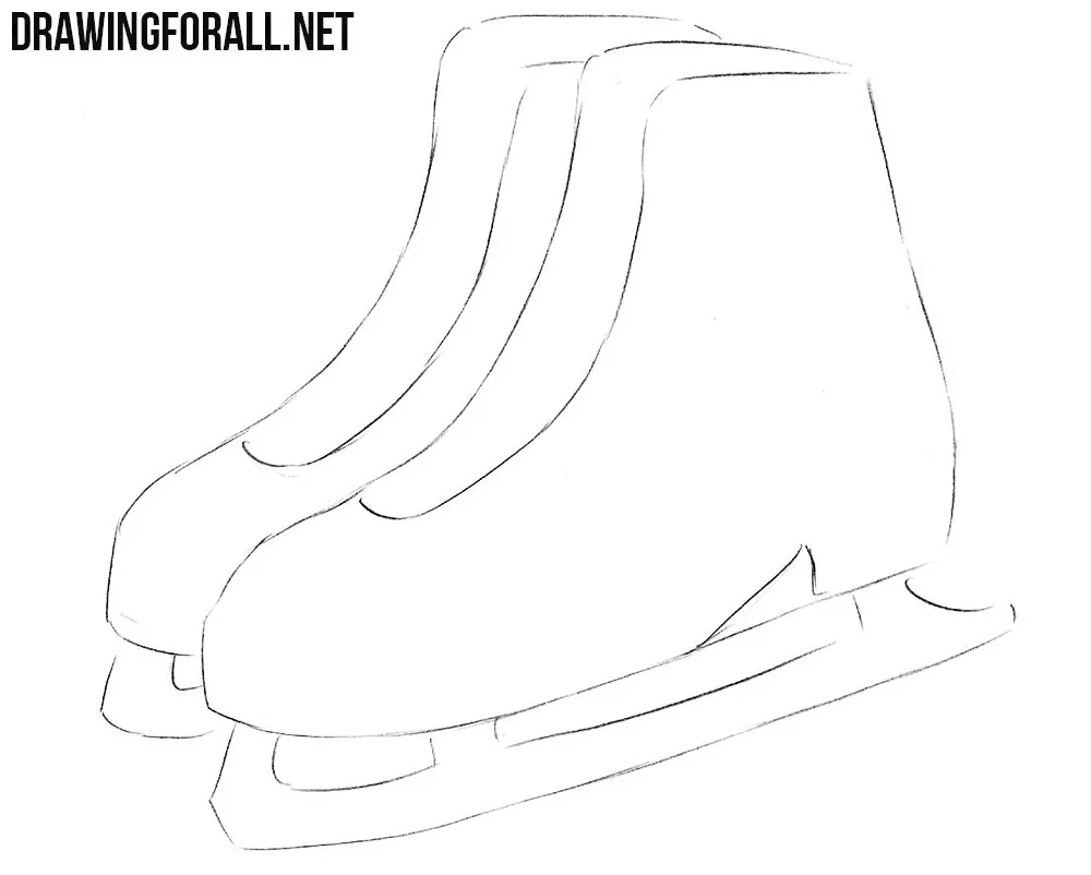 learn to draw ice skates