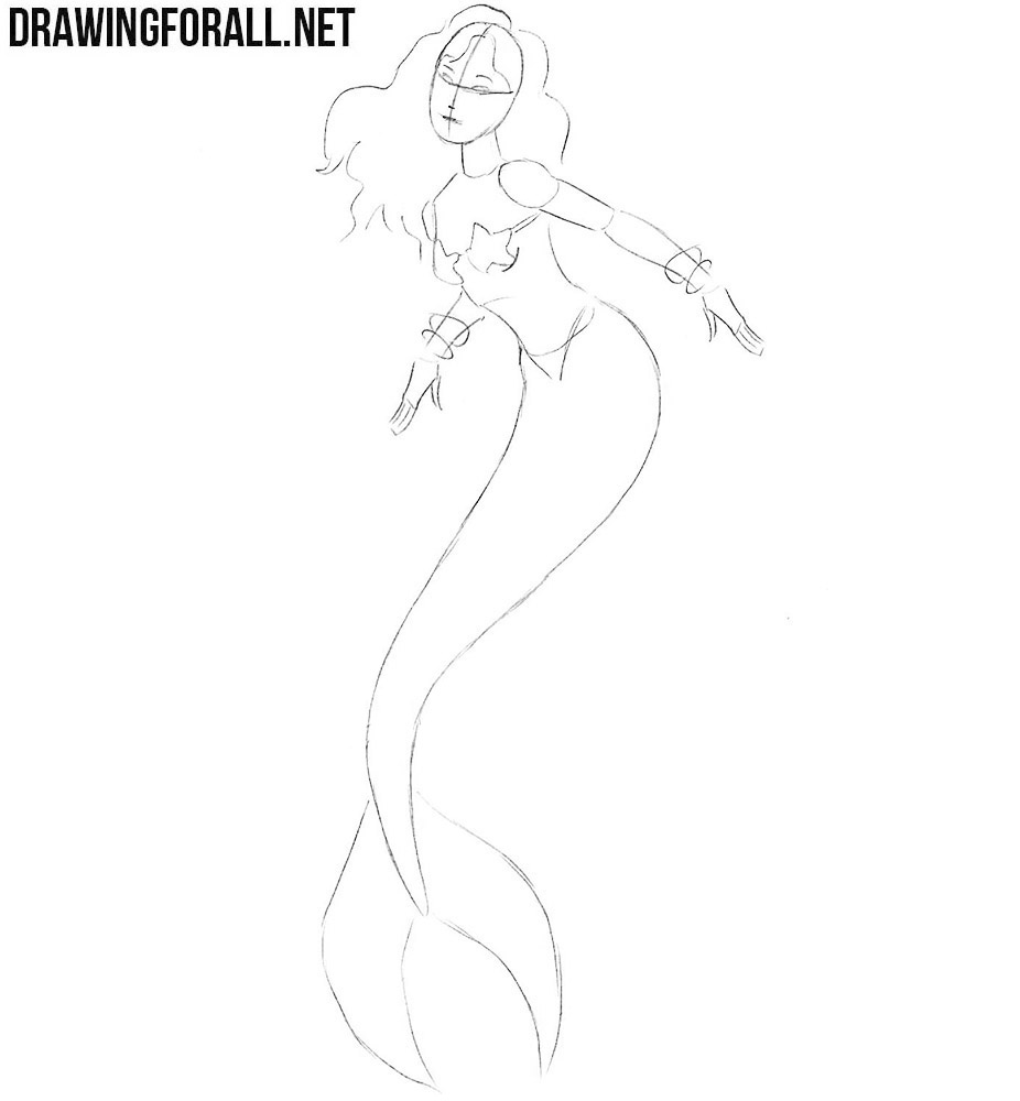 pictures of mermaids to draw