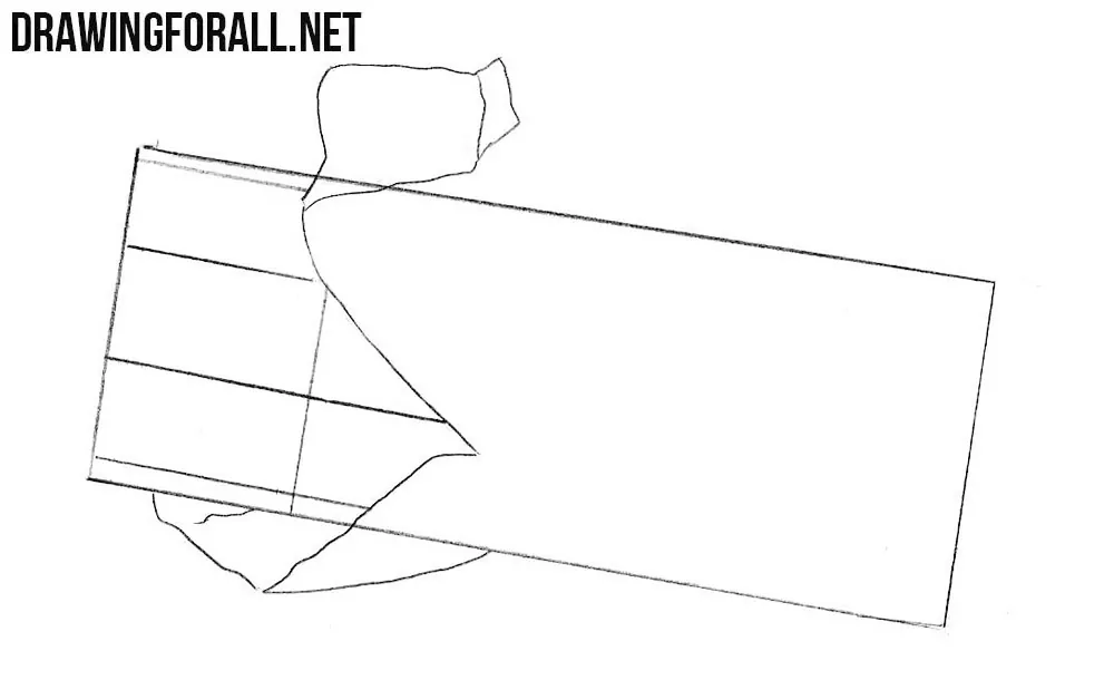 doodling freehand outline sketch drawing of a chocolate bar. 13743545 PNG