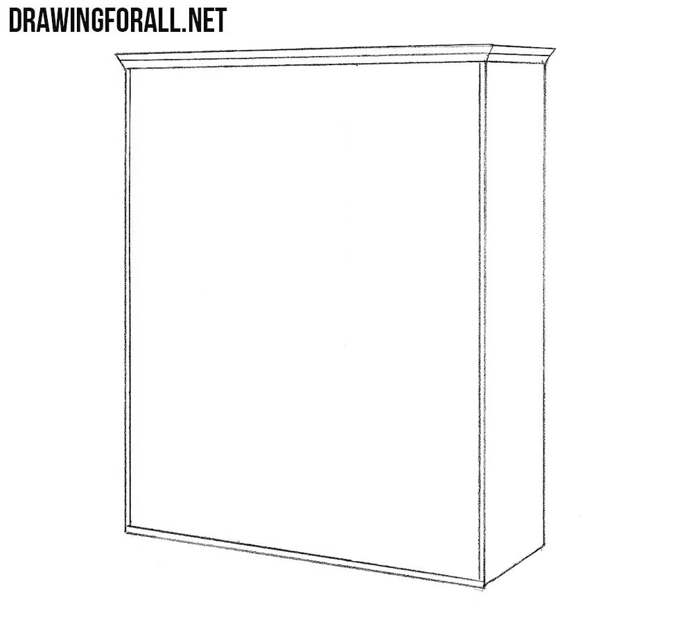 How to draw Cupboard step by step