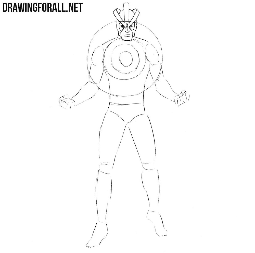 How to draw a Marvel superhero