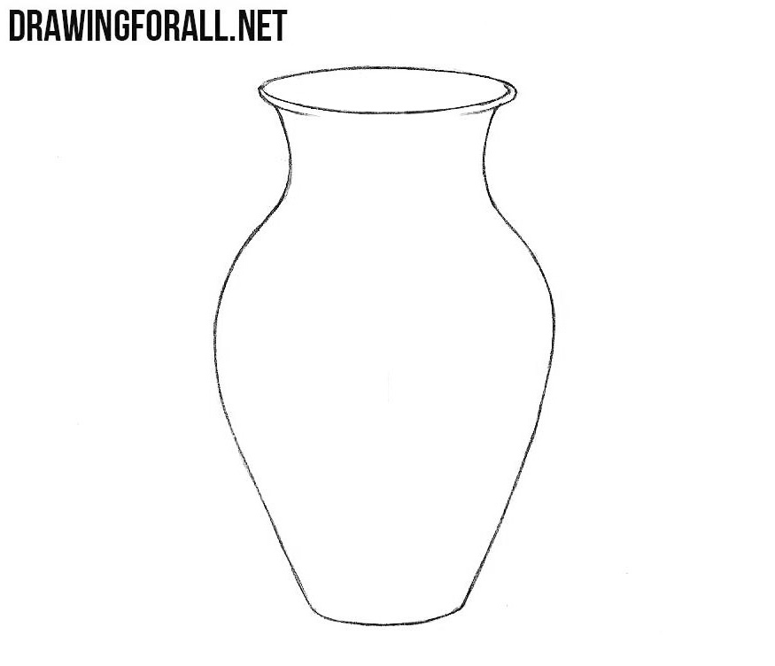 Vase drawing tutorial