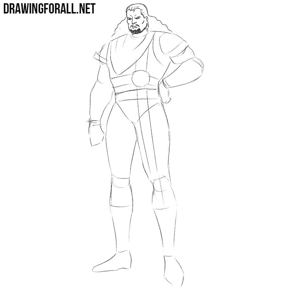 how to draw Bishop from marvel