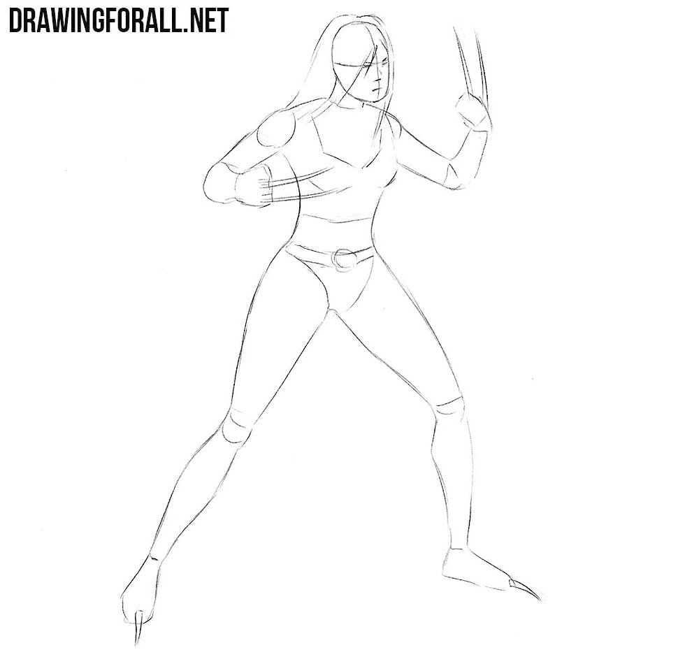 how to draw Laura Kinney