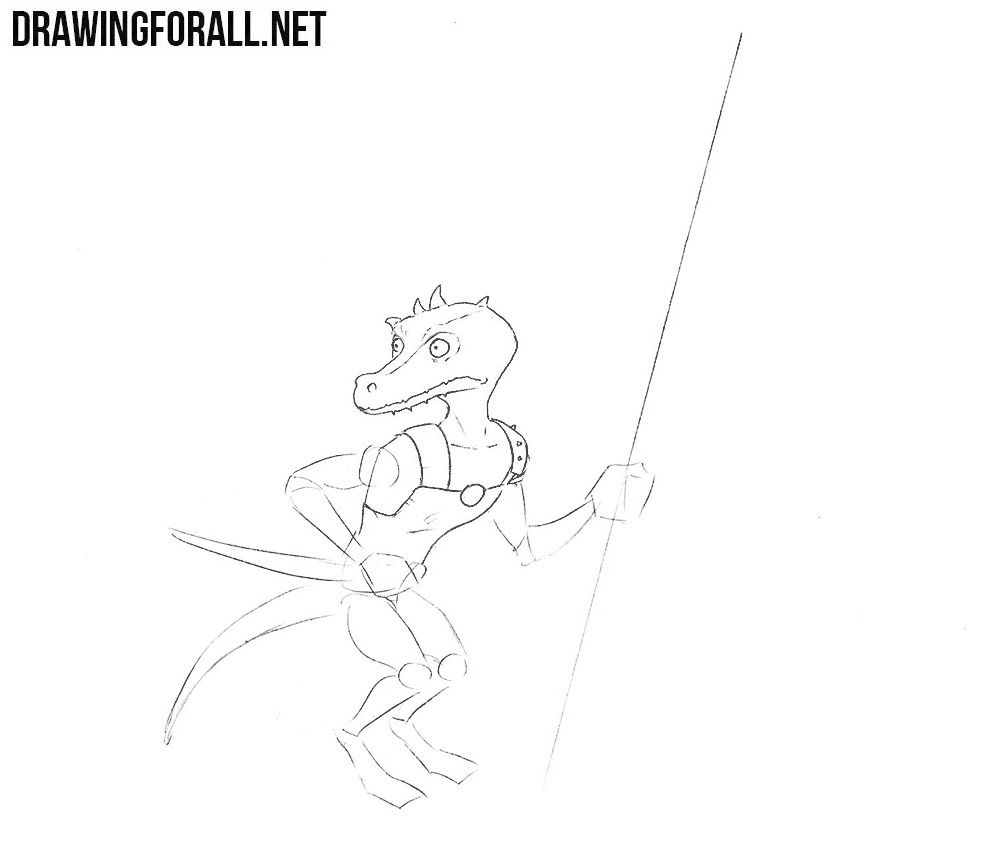 how to draw a Kobold from DND