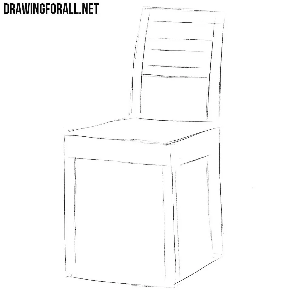 how to draw a chair