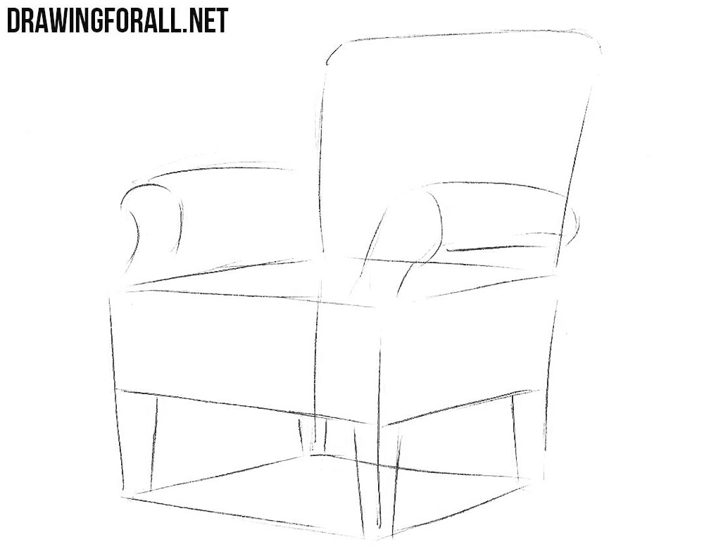 how to draw a chair