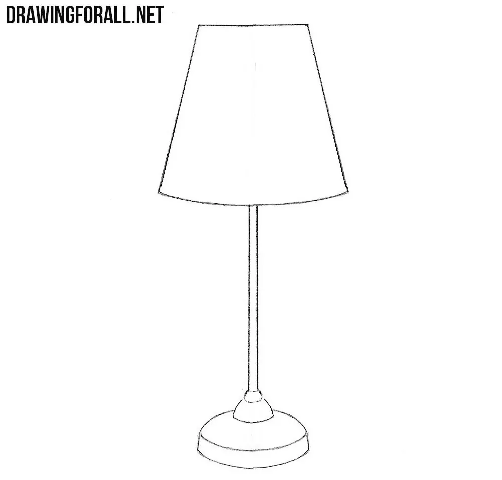 how to draw a lamp