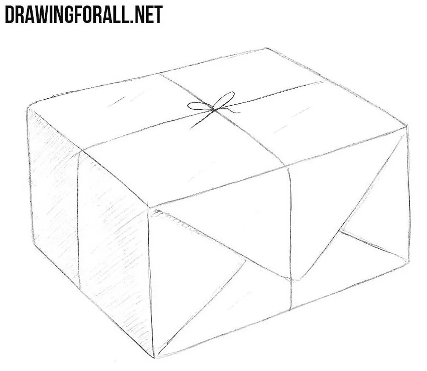 how to draw a parcel