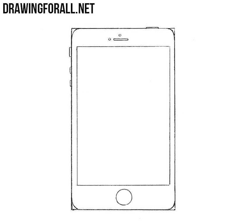 how to draw an iphone for beginners