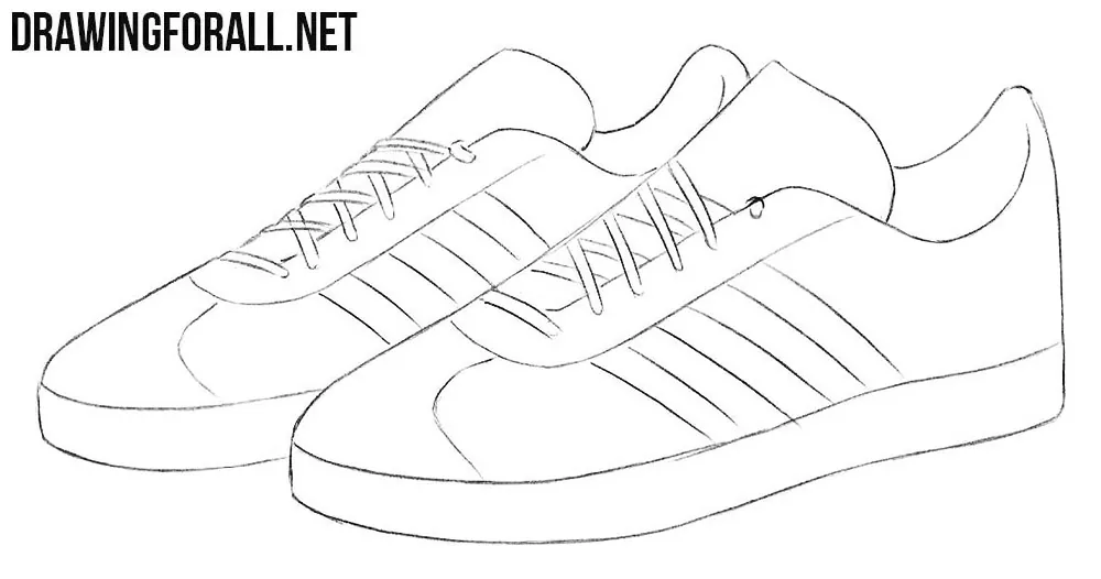 sneakers drawing