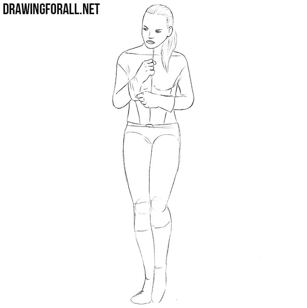How to draw Kitty Pryde step by step