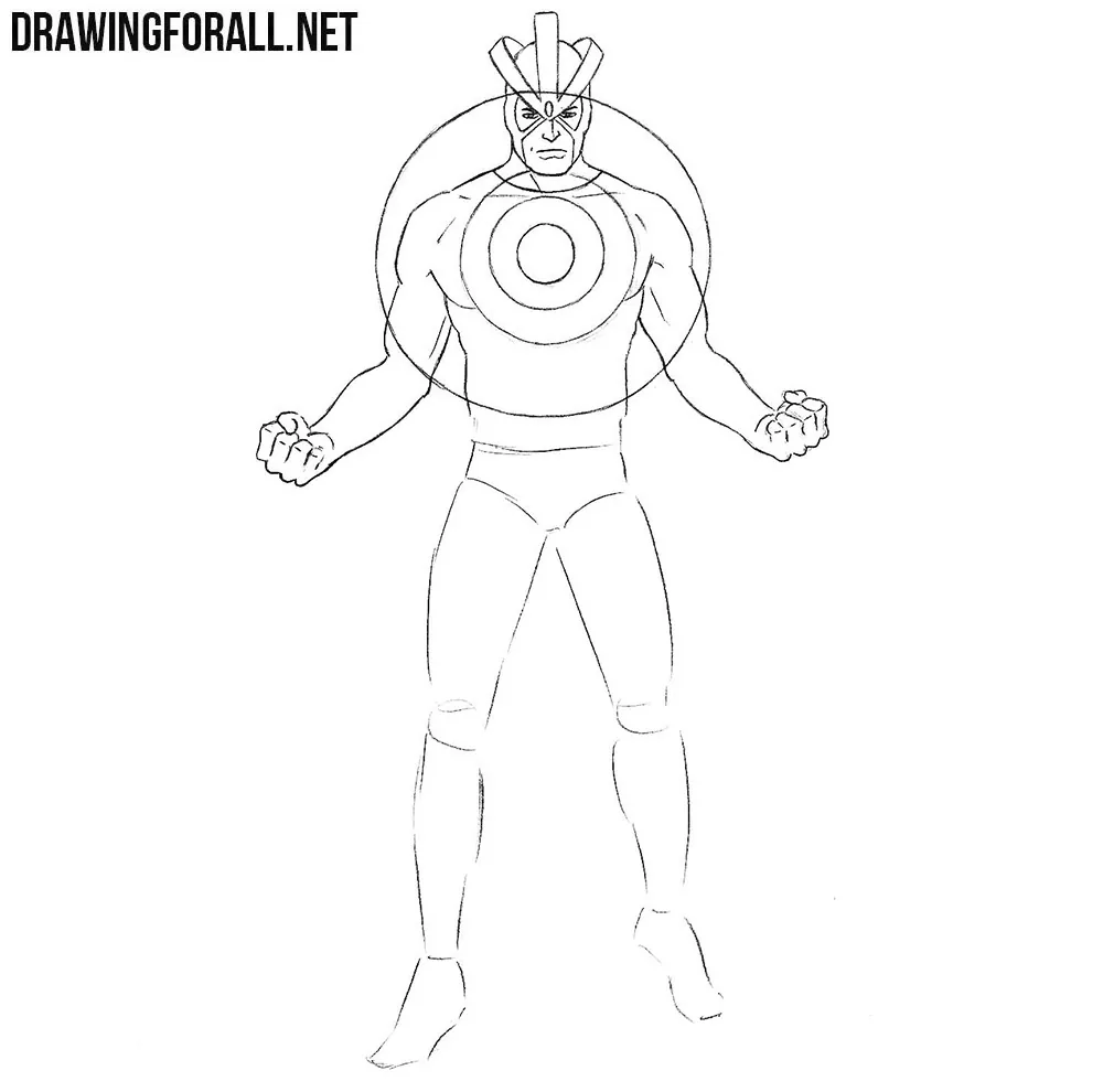 How to draw a superhero