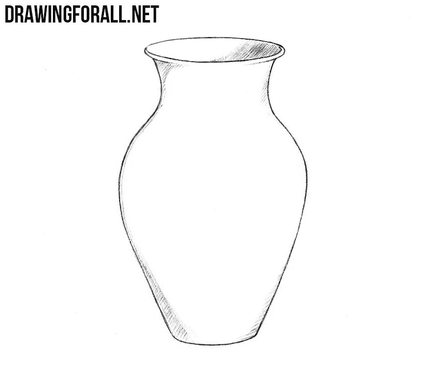How to draw a vase