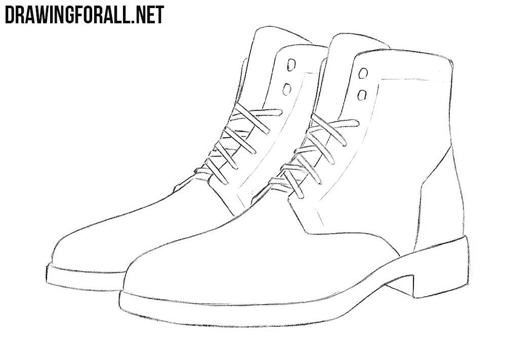 boots drawing