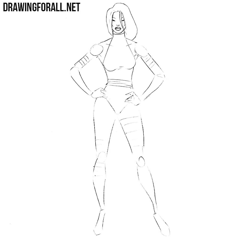 how to draw Psylocke from marvel