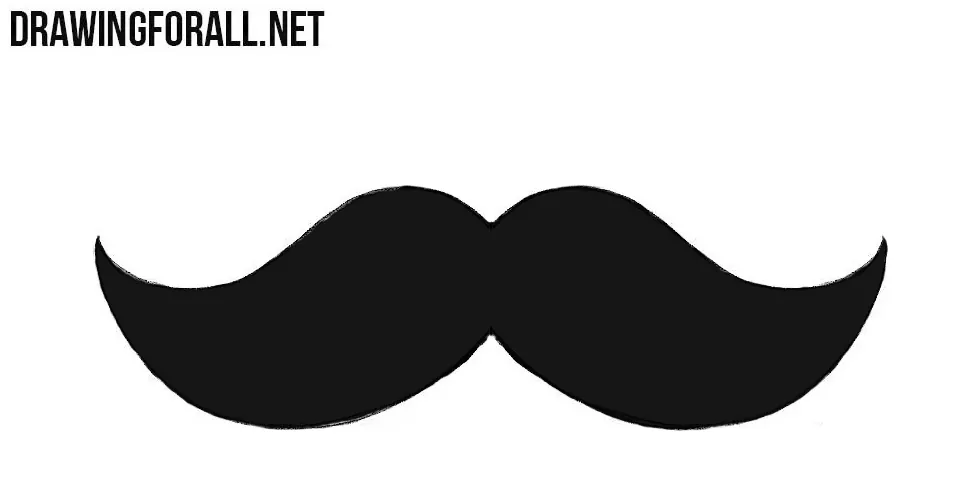 how to draw a mustache for beginners