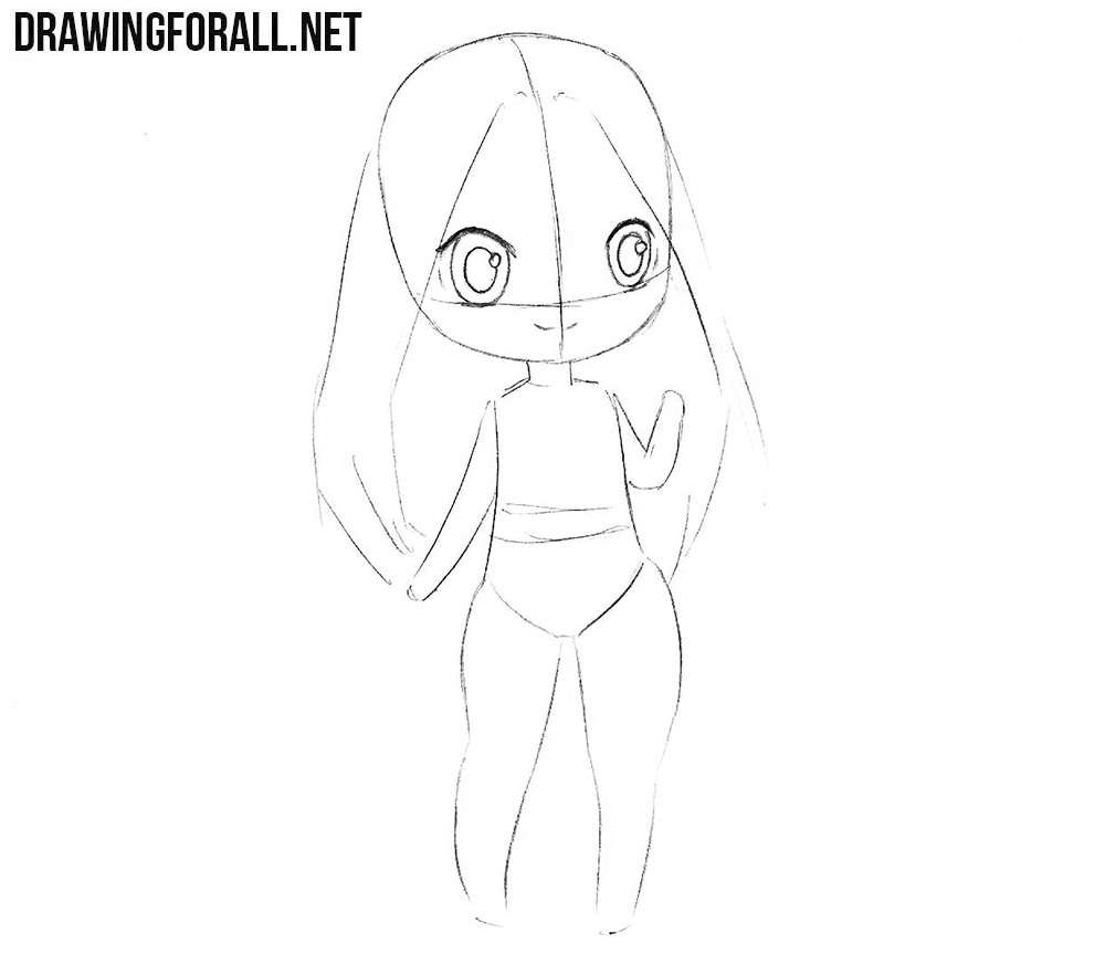 how to draw chibi characters step