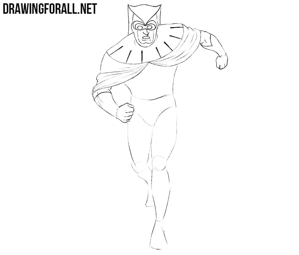 how to draw nite owl from Watchmen