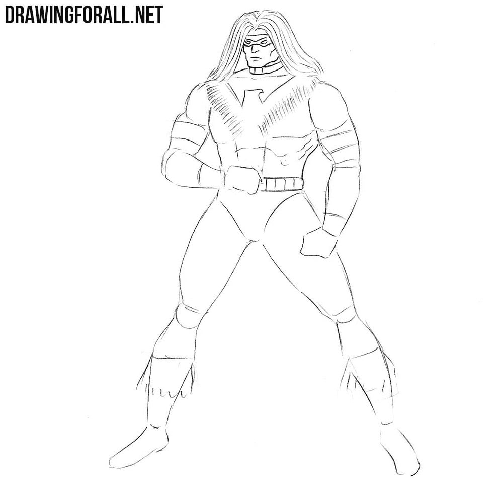 learn to draw Warpath step by step