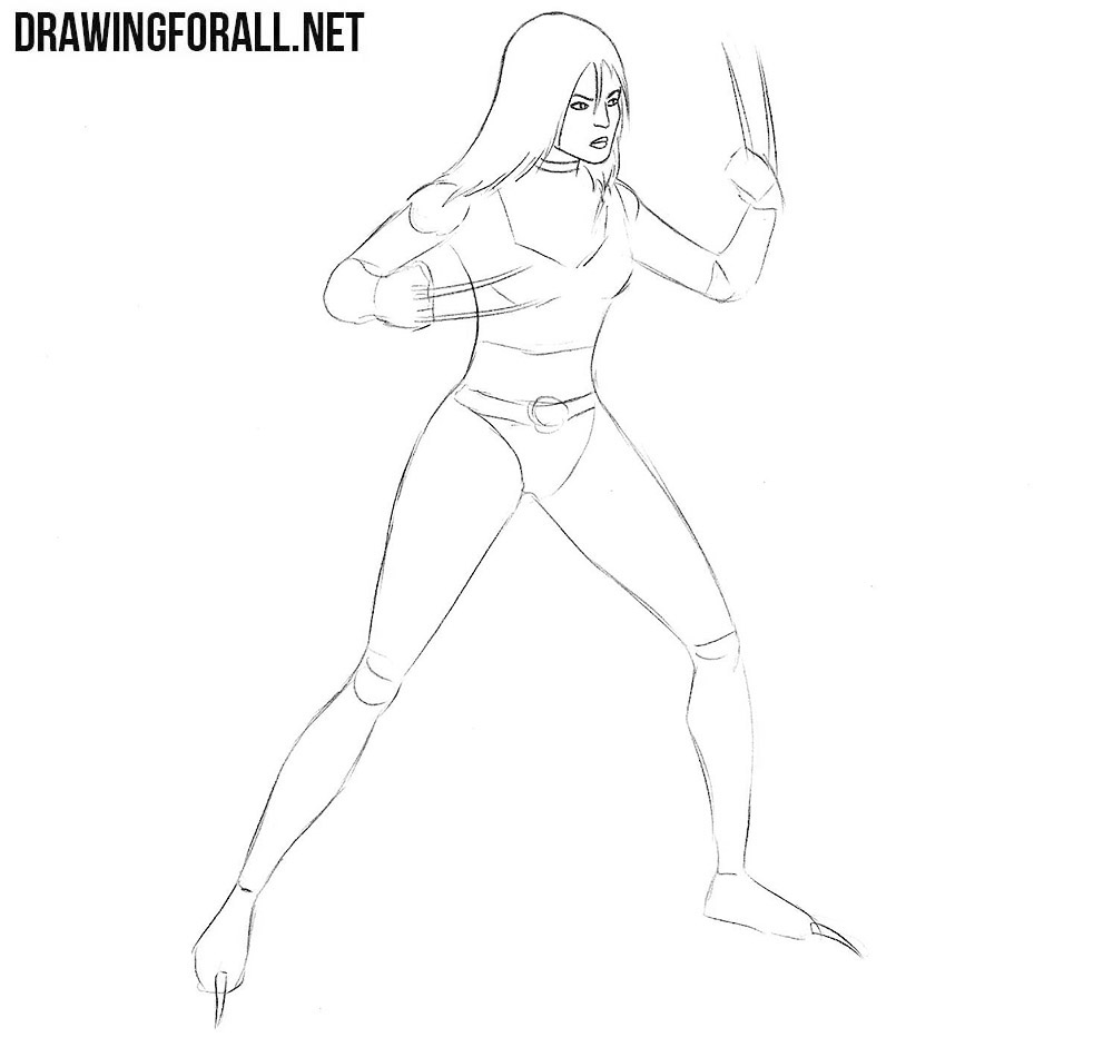 learn tp draw Laura Kinney x 23