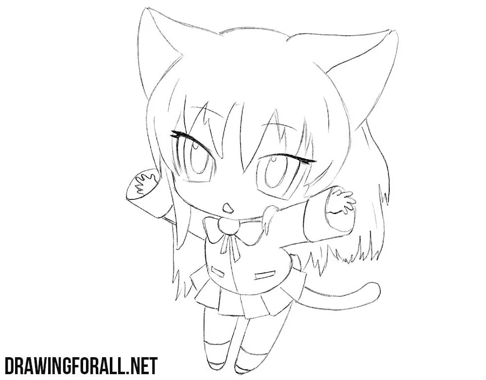 Anime Cat Sketch by Nyra992 on DeviantArt