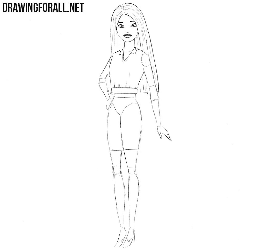 How to Draw Barbie Step by Step