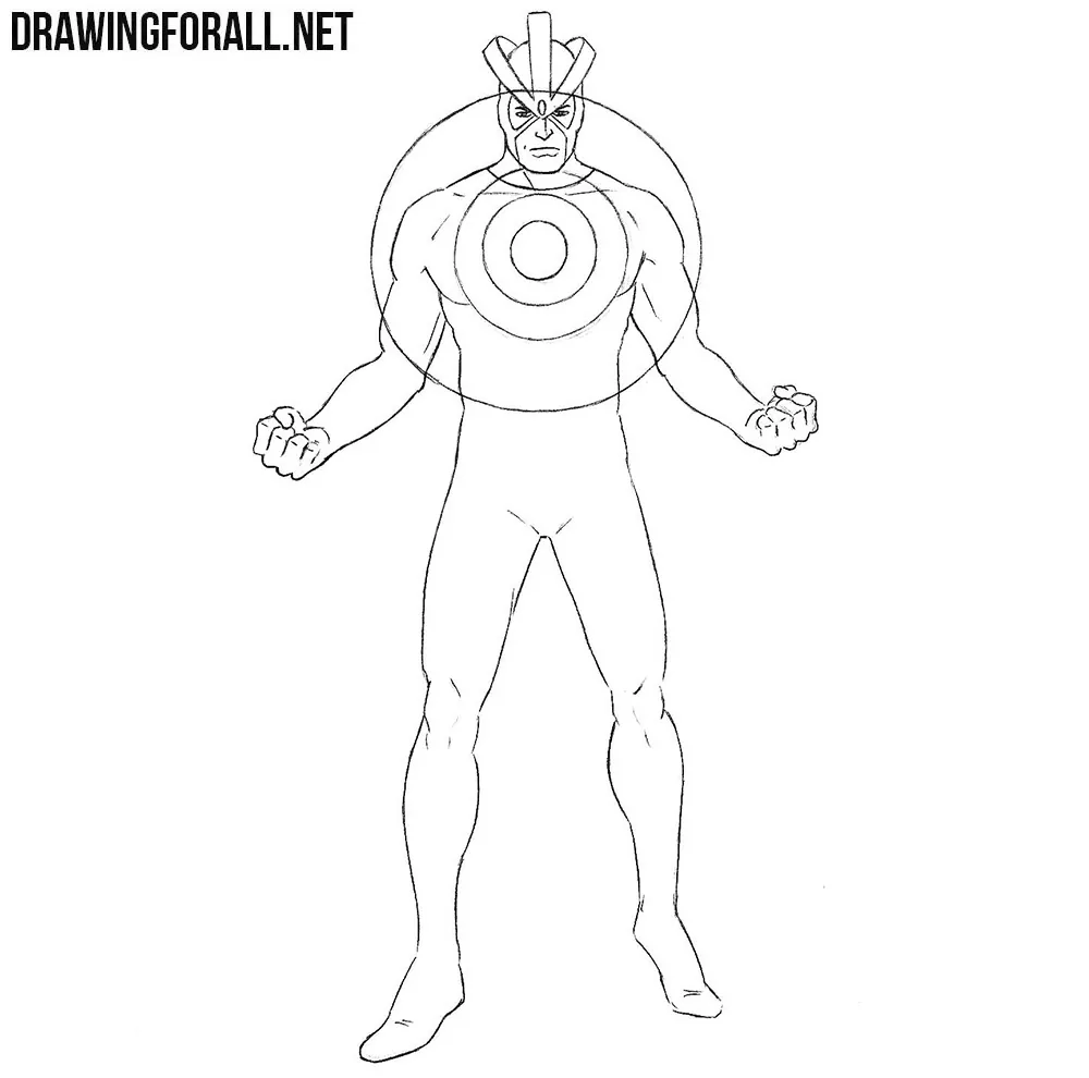 How to draw Havok from Marvel