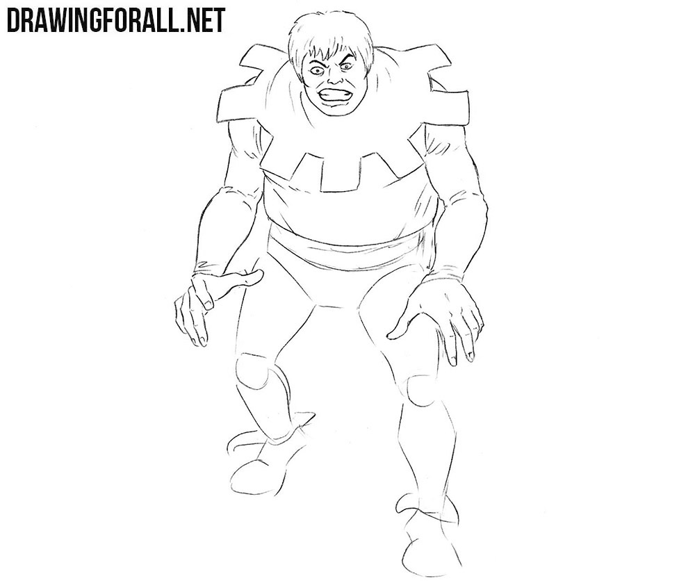 How to draw Toad from Marvel comics
