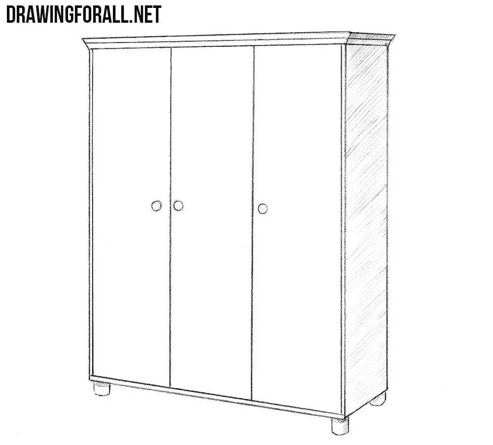How to draw a Cupboard