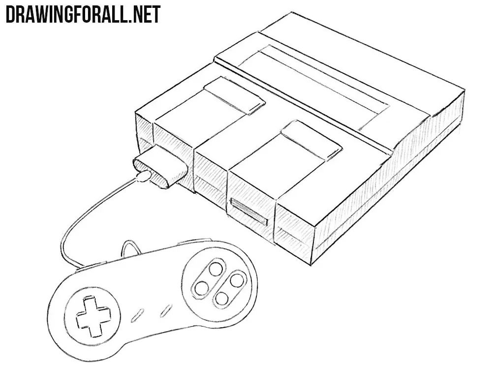 Super Nintendo drawing