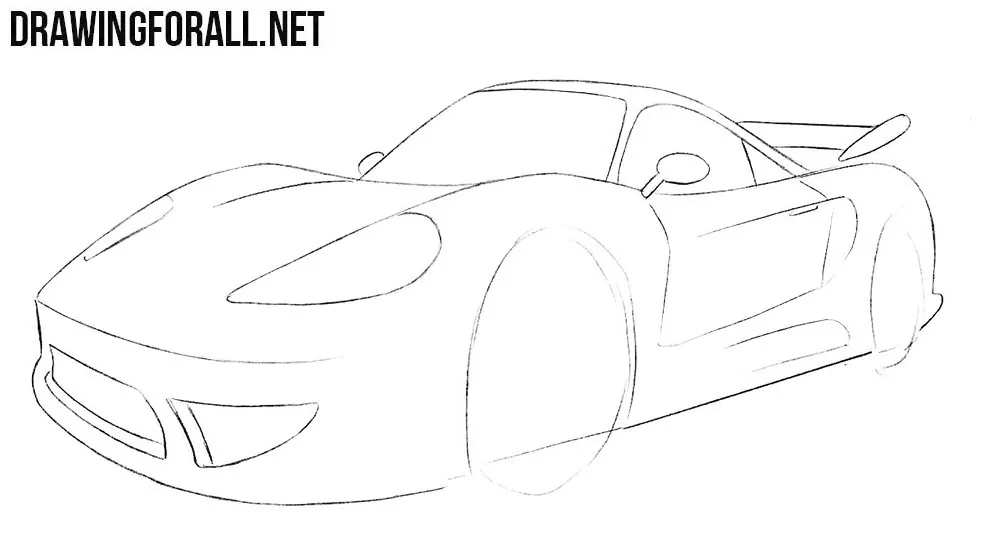 How To Draw A Sports Car, Step by Step, Drawing Guide, by MichaelY -  DragoArt