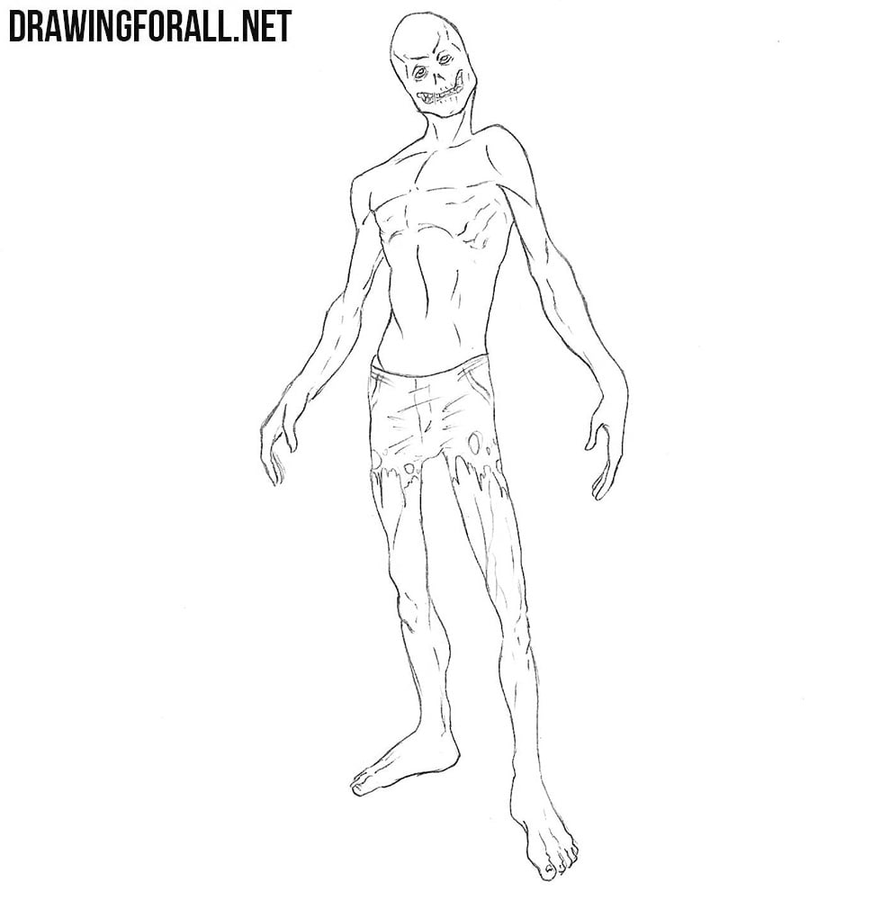 how to draw a ghoul from fallout