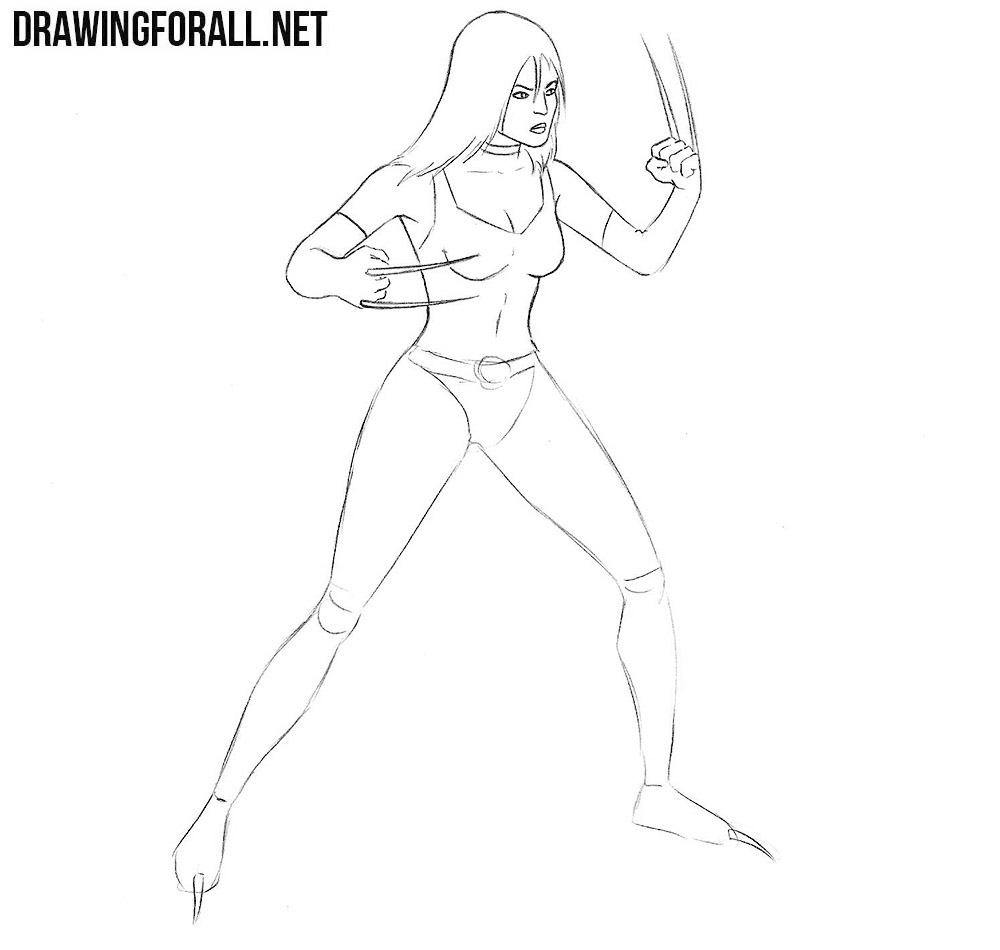 how to draw x 23 from marvel
