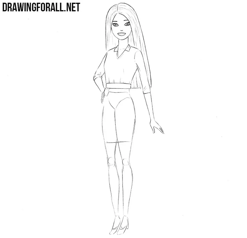 Barbie doll sketch