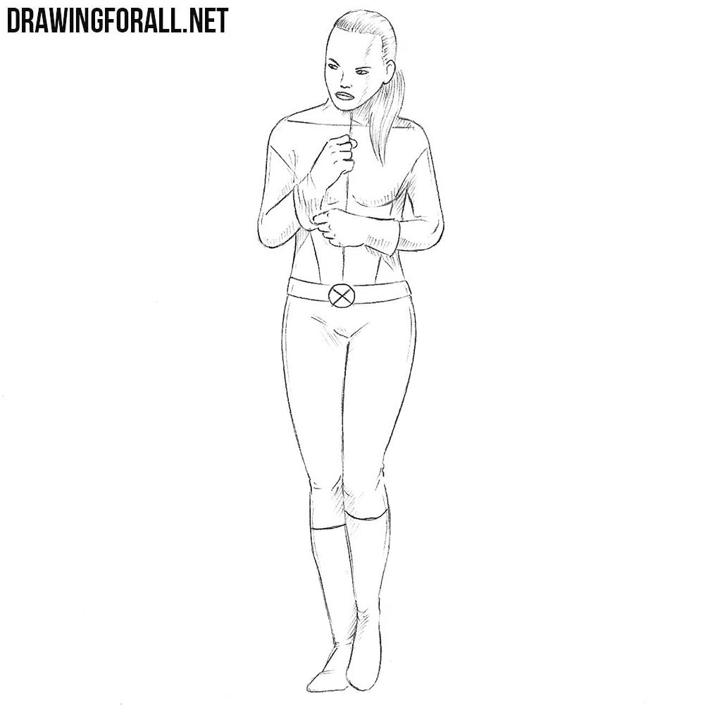 How to draw Kitty Pryde