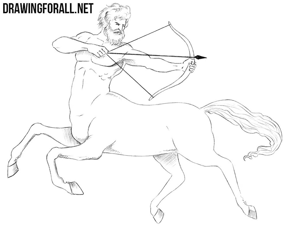 how to draw a centaur