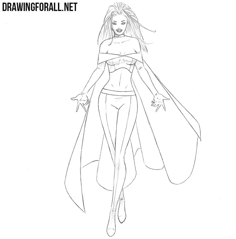 how to draw Emma Frost