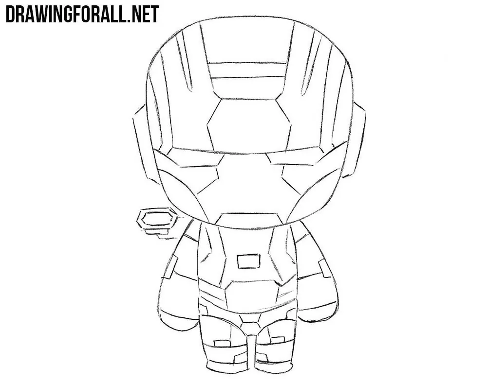 How to Draw War Machine Chibi