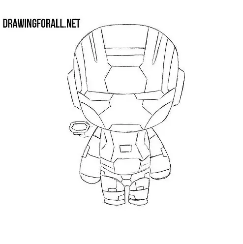 How to Draw War Machine Chibi